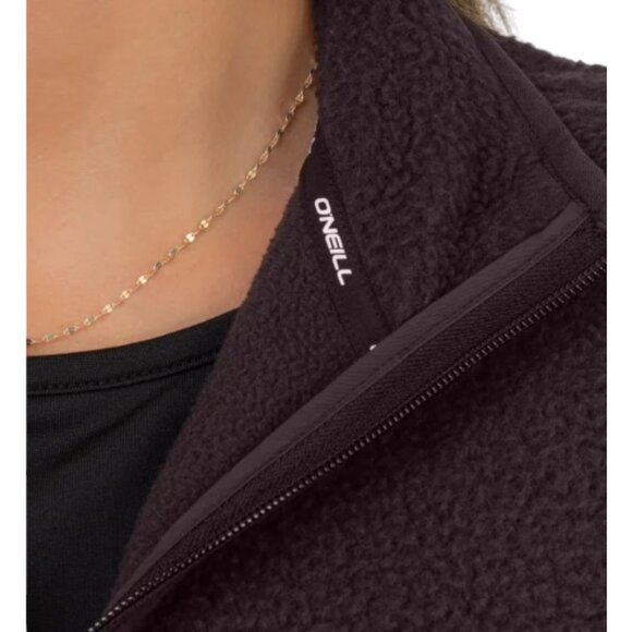 NEW O'Neill High Pile Vest | Brown - Picture 4 of 7